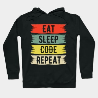 Eat sleep code repeat Hoodie